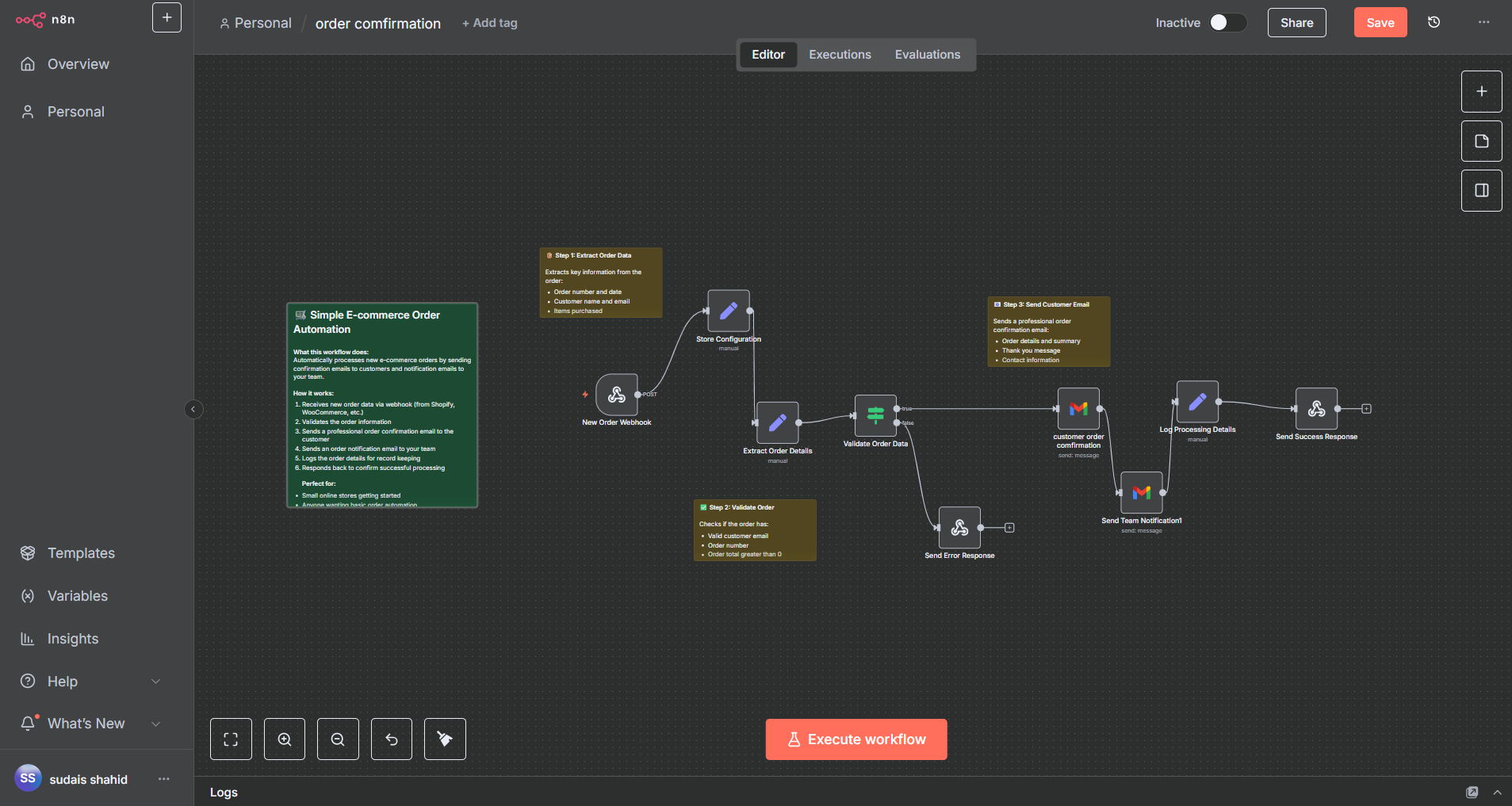 AI Automation Dashboard